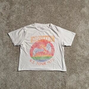 LED ZEPPLIN "U.S. TOUR 1975" CROPPED BAND TEE
